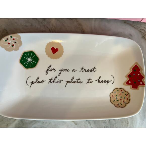 Kate Spade Lenox Holiday Giving Time Cookie Plate - Picture 3 of 8